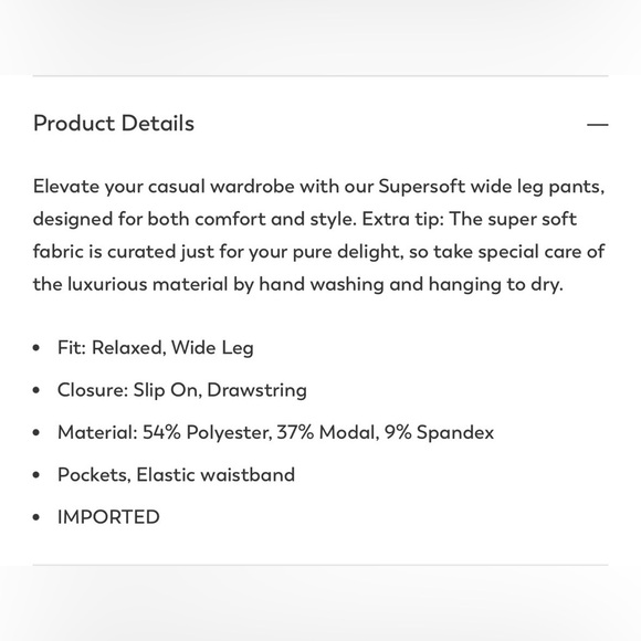 Altar'd State Supersoft Wide Leg Pants | Ballerina - Picture 3 of 5